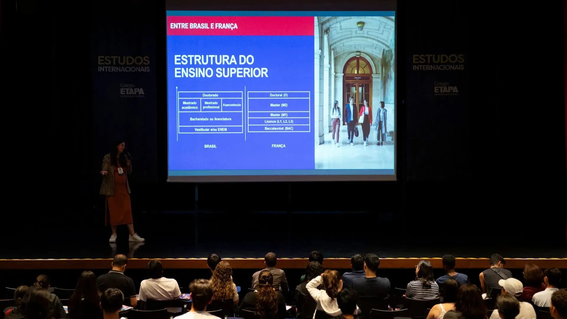 Palestra na Feira de Universidades Internacionais 2024