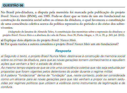 Tendências do Vestibular para História.