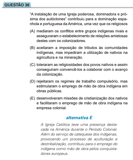 Tendências do Vestibular para História.