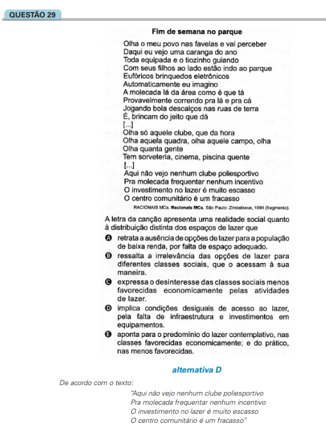 Tendências do vestibular para português.