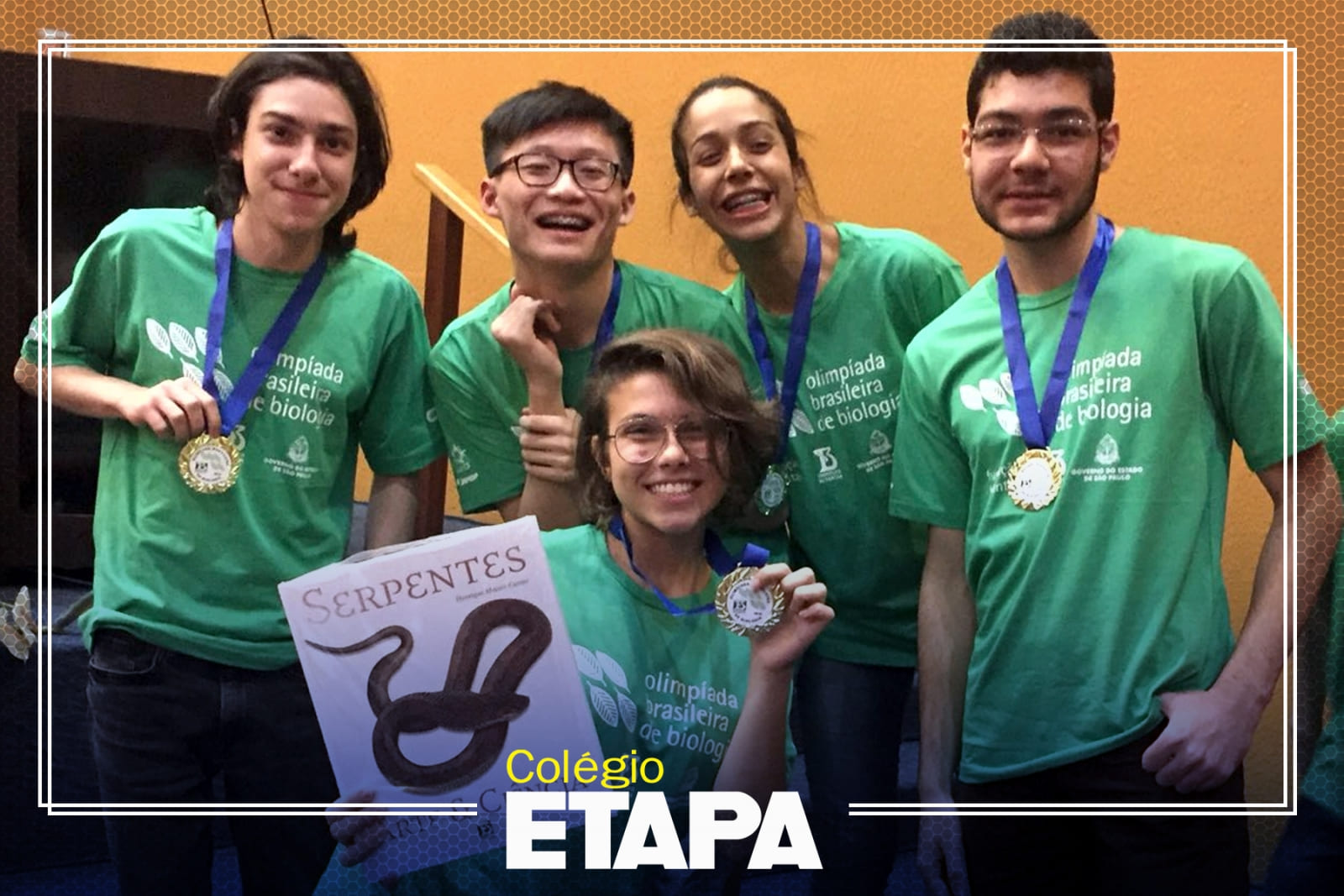 Alunos do Etapa conquistam 13 medalhas na Olimpíada Brasileira de Biologia