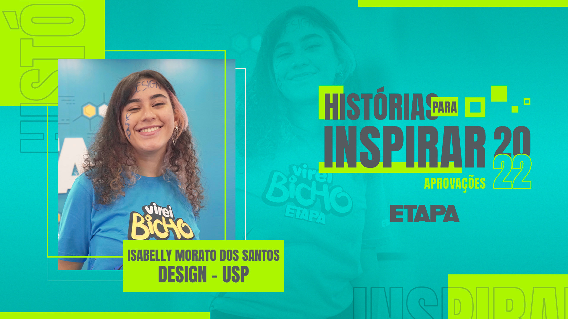 Histórias para inspirar: Isabelly Morato dos Santos