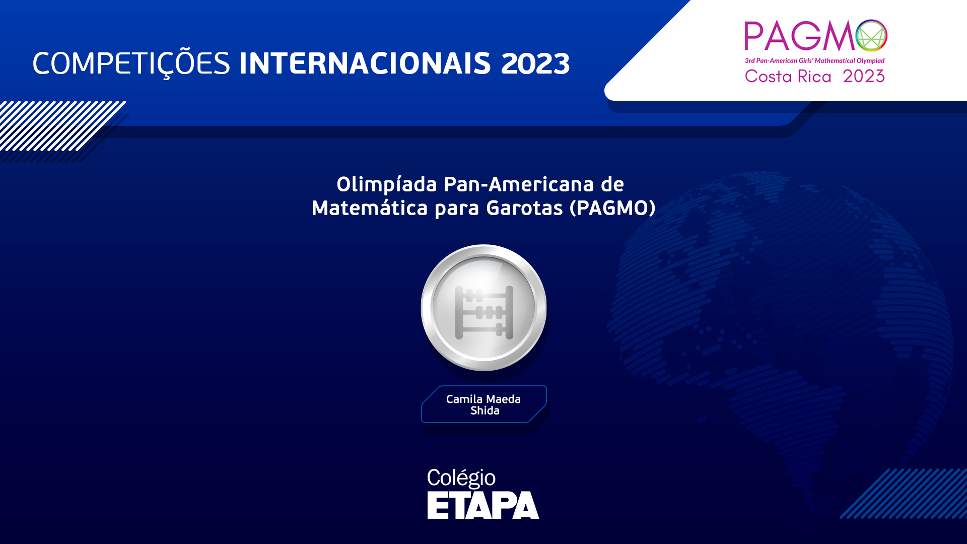 Aluna do Etapa é premiada na PAGMO 2023.